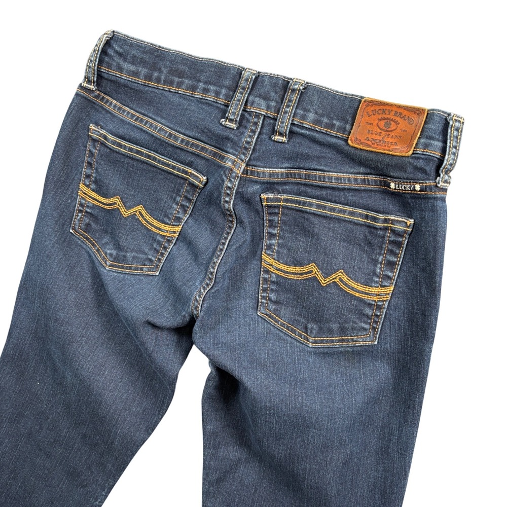 Lucky Brand Sweet N Straight Jean Women 26x28.5 (Tag 0/25) Indigo Mid Rise Denim